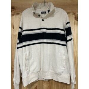 Chaps Sweater Mens 1/4 Button Long Sleeve Pullover